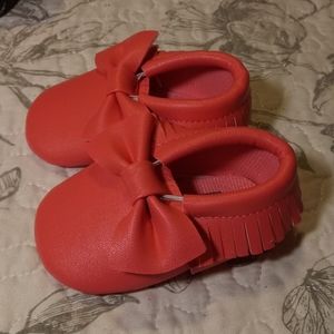Pink Baby Moccasins